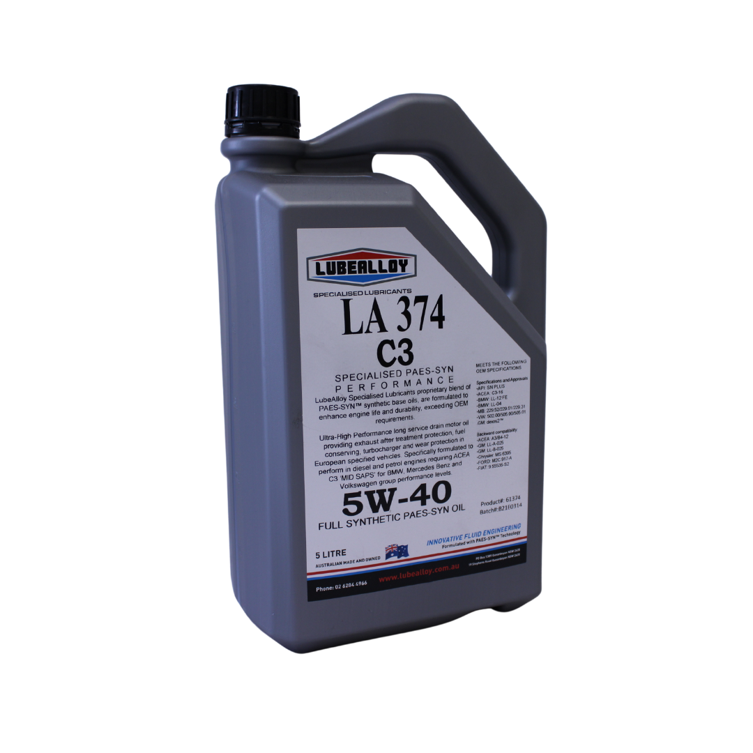 LA 374 European 5W-40 ACEA C2-C3 SN/CF Engine Oil